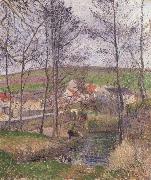 Camille Pissarro The banks of the Viosne at Osny oil on canvas